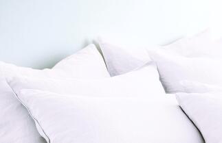 Leinen Bettwäsche - soft Touch Kopfkissen-Bezug Farbe Wollweiß