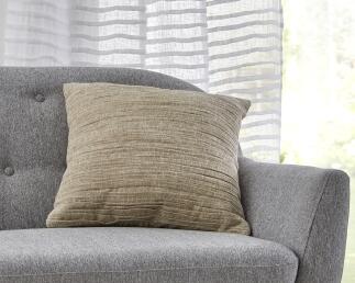 Sofakissen Crinkle natur Handarbeit