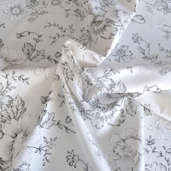 Dekostoff Joy Baumwolle floral Blumen