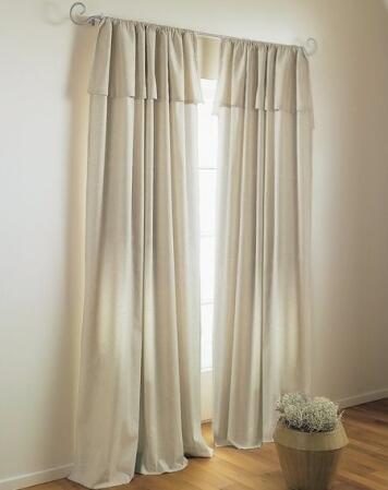 Blickdichter Vorhang Lene aus Baumwolle | natur - Höhe 145 cm - 245 cm
