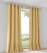 Vorhang Baumwolle strohgelb f&uuml;r Gardinenstangen