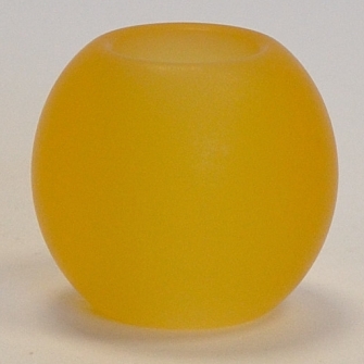 Zierkugel Schlaufenkugel Glas Acryl gelb