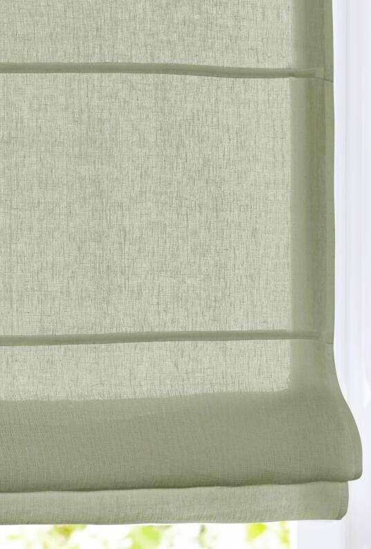 Leinenrollo Metis olivgrün store bateau lin vert olive