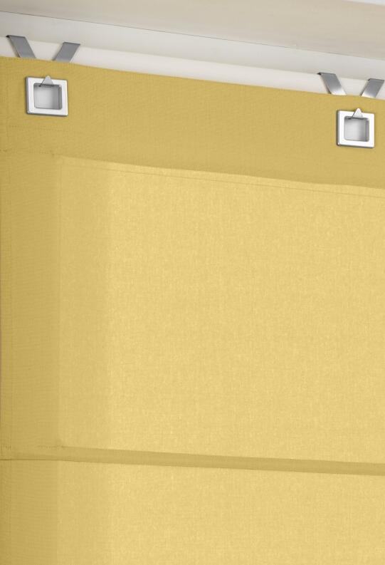 Duck strohgelb Raffrollo rechteckige Design Ösen