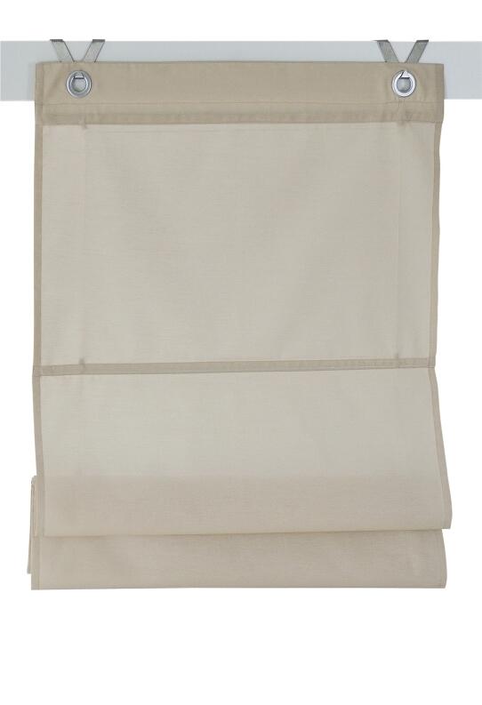 Raffrollo nach Maß ohne Bohren Kessy Bessy natur