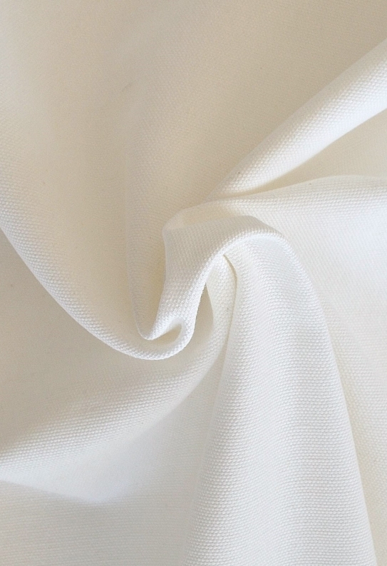 Duck offwhite Baumwollstoff mit Struktur