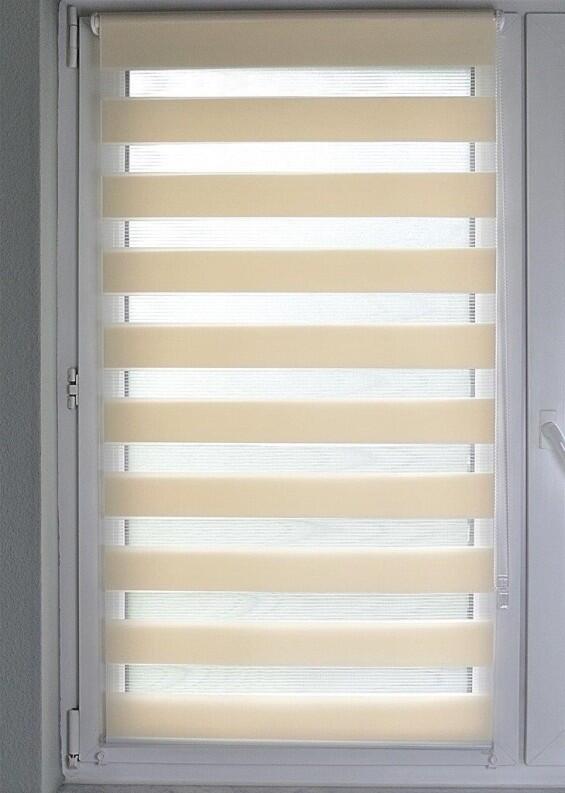 Doppelrollo Sola beige Sichtschutz