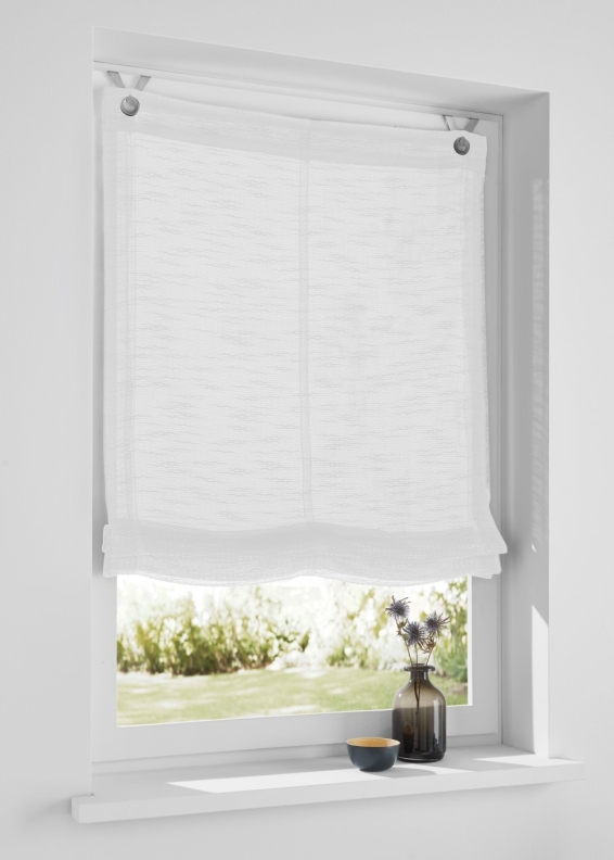 Raffrollo Ösenrollo Celtic offwhite