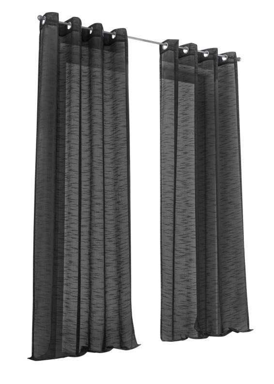 Celtic anthrazit Vorhang Leinenoptik