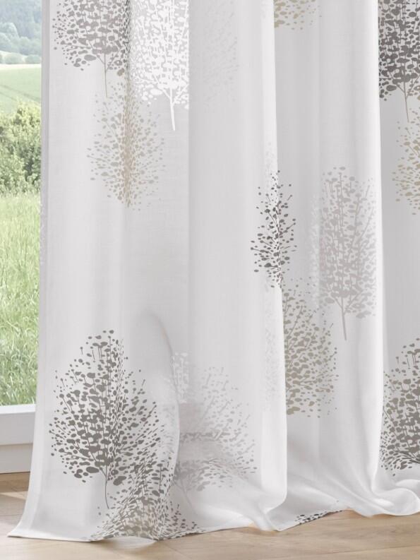 Bellinda taupe Ausbrenner Gardine