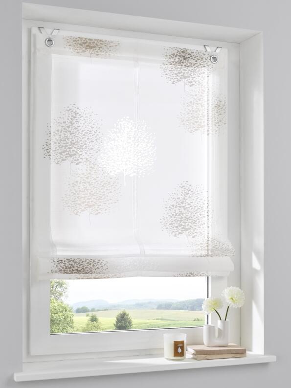 Bellinda taupe Raffrollo Ösenrollo