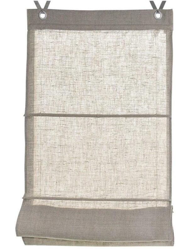 Ösenrollo Metis linen natur