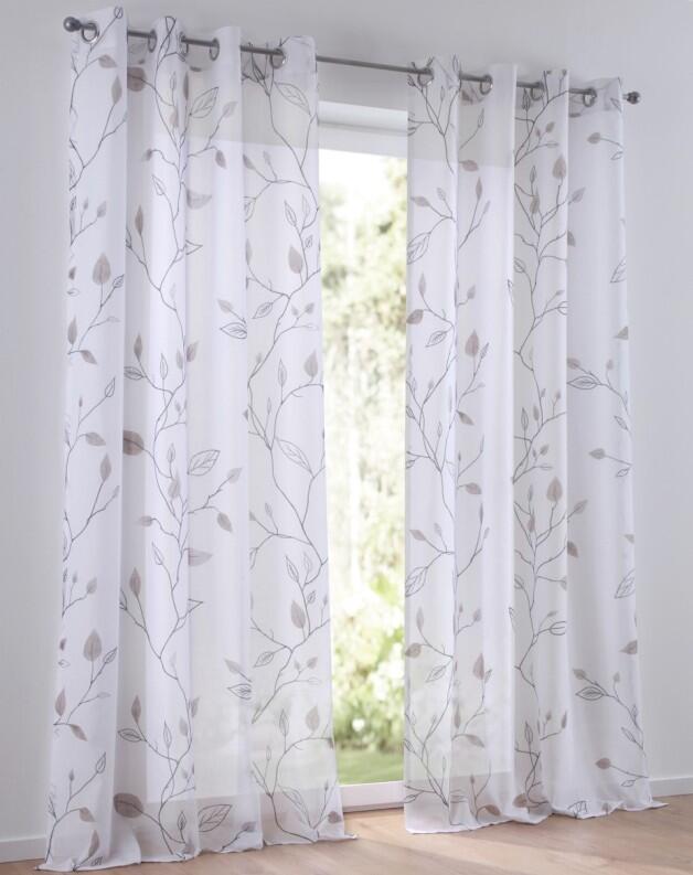 Ösenschal Bonnie halbtransparent bedruckt