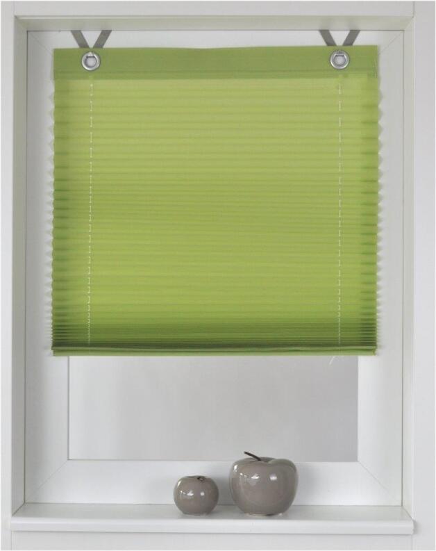 Ösenrollo Plissee Olbia grün