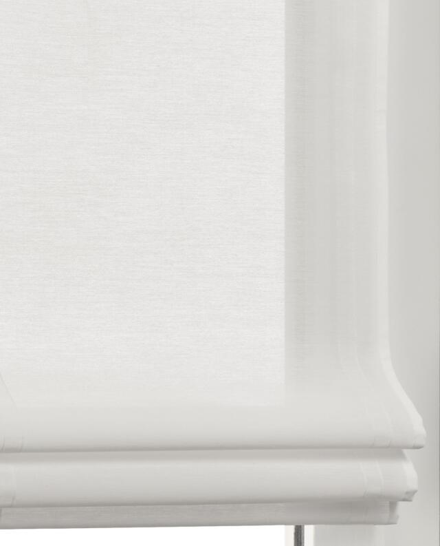 Jessy weiss halbtransparentes Raffrollo lichtfilternd