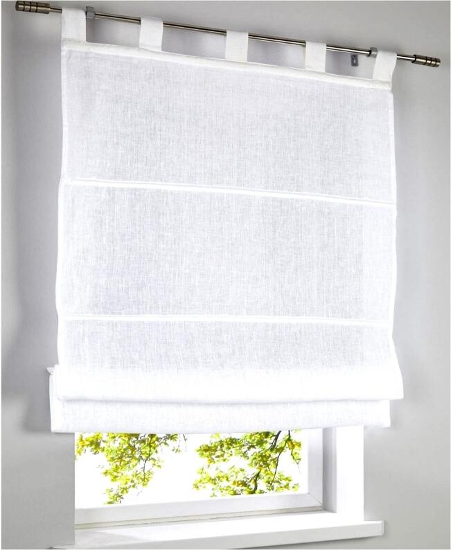 Schlaufenrollo Metis weiss