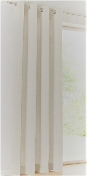 Vorhang Leinengardine Ösenschal Metis | creme - Höhe 145 cm - 245 cm