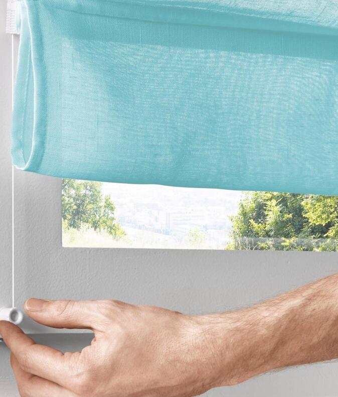 Raffrollo Brondby Move türkis Klemmfix