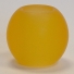 Zierkugel Schlaufenkugel Glas Acryl gelb