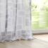 Vorhang Gardine Glen weiß grau taupe halbtransparent
