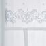 Raffgardine Jolie weiß Baumwolle grau bestickt Ornament