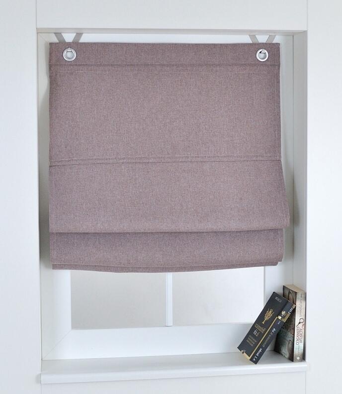 Raffrollo Verdunkelungsrollo Dimout braun nach Maß