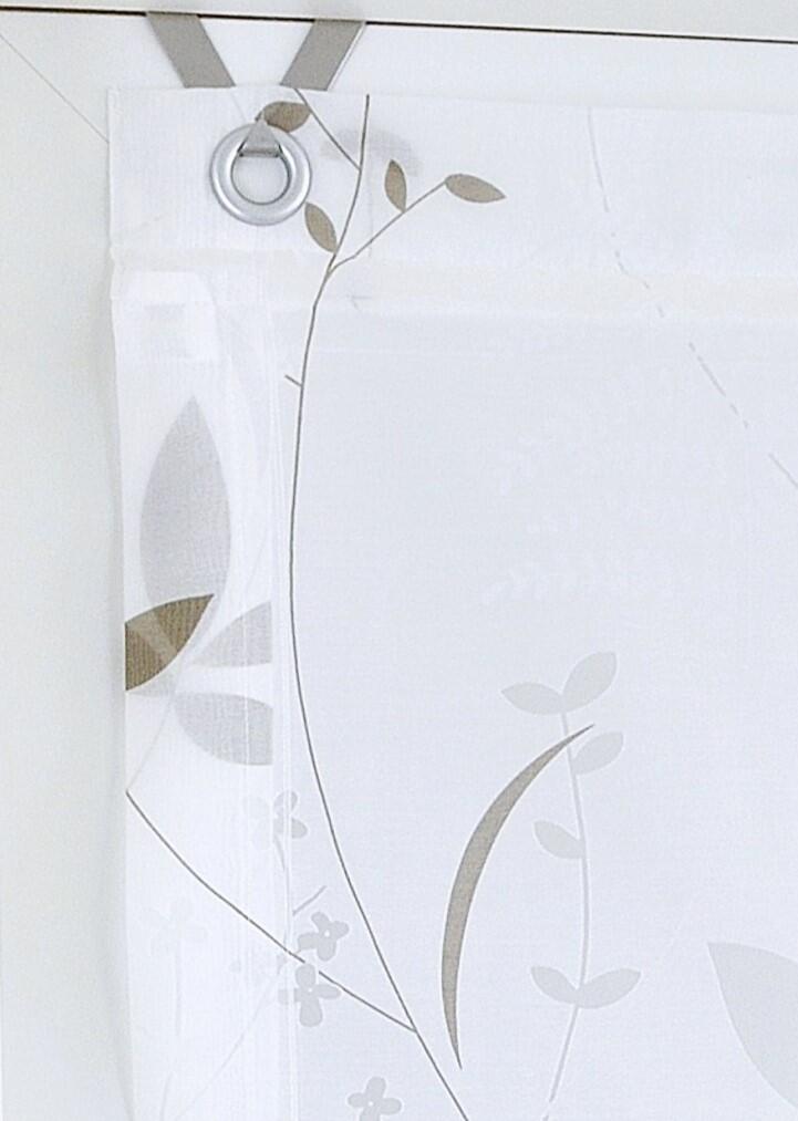 hochwertige Oesenaufhaengung Raffrollo