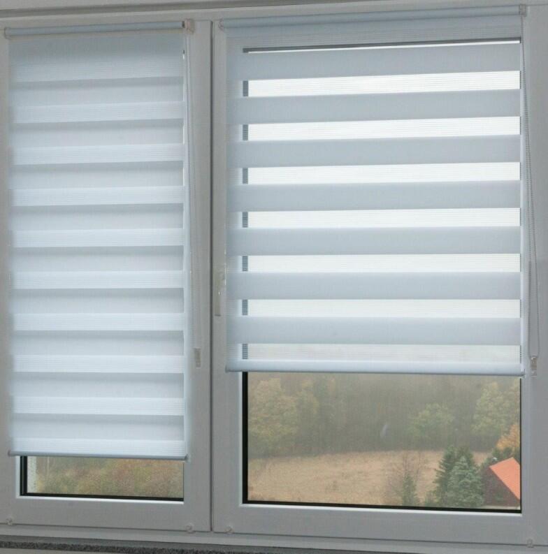 Doppelrollo Sola weiss variabler Lichtschutz