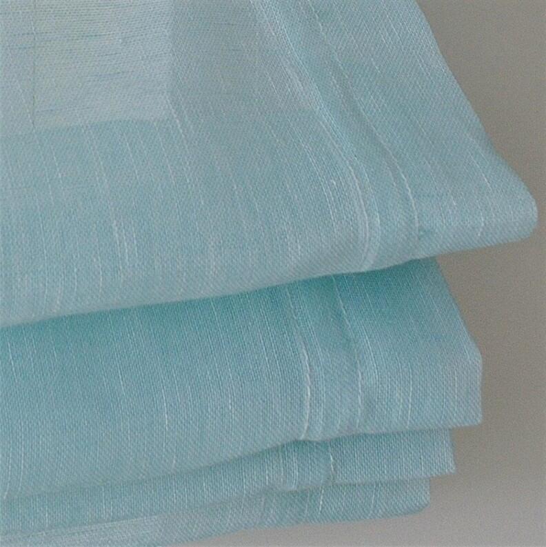 Raffrollo Schlaufenrollo Brondby türkis Detailansicht