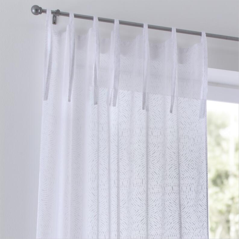 Vorhng Timber weiß Bindebänder