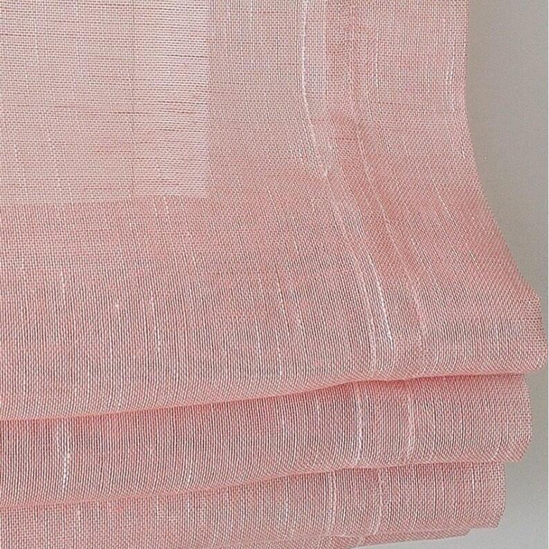 Raffrollo Schlaufenrollo Brondby rose Detailansicht