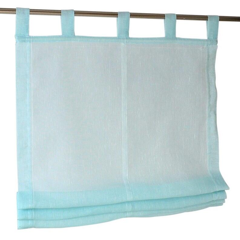 Raffrollo Schlaufenrollo Brondby türkis