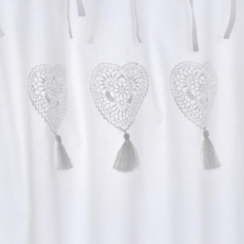 Camille Scheibengardine Applikation Herz