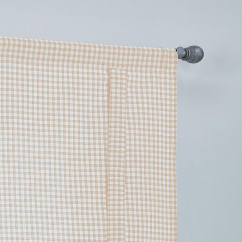 Raffgardine Cottage grau weiß Tunnelzug für Gardinenstangen