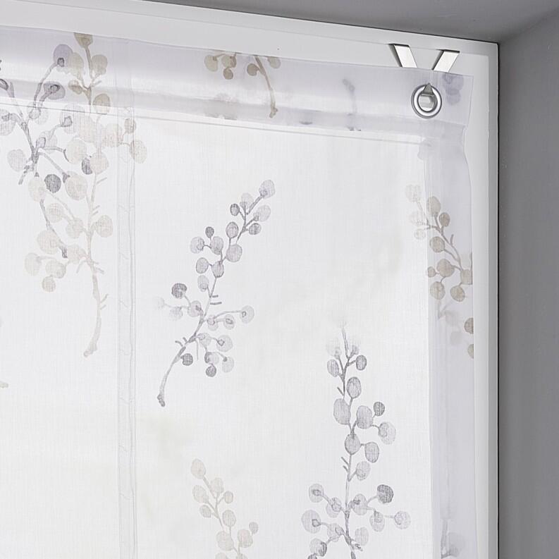 Danny Raffrollo nach Maß mit Ösen halbtransparent weiss