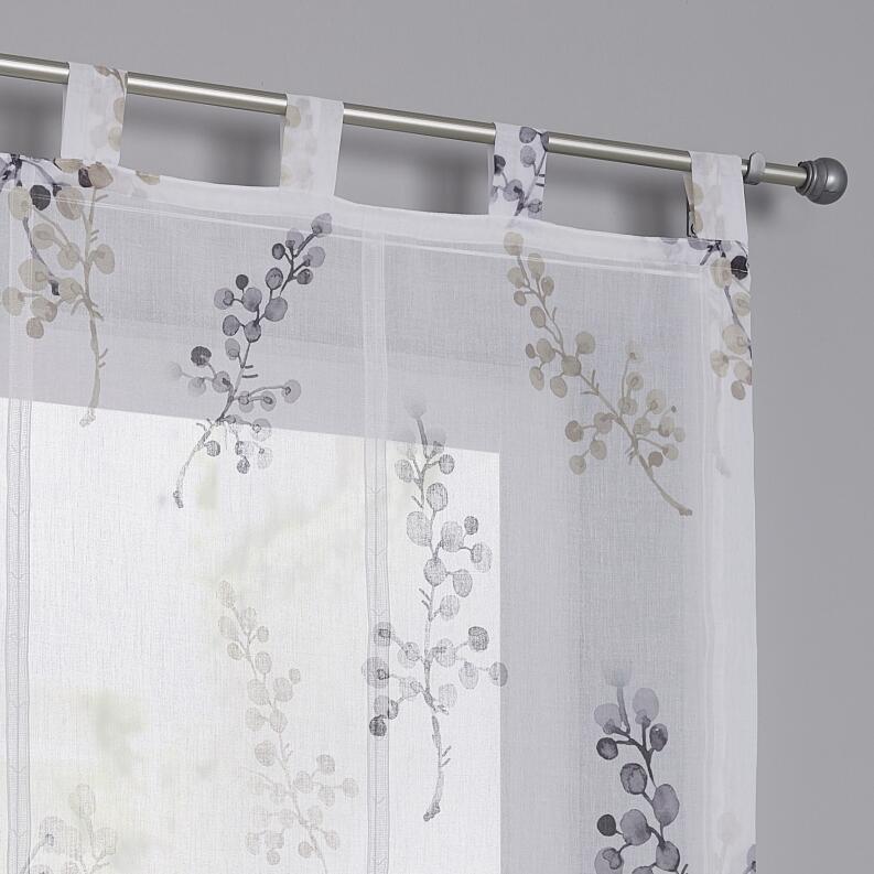 Halbtransparentes Raffrollo Danny nach Maß für Gardinenstangen