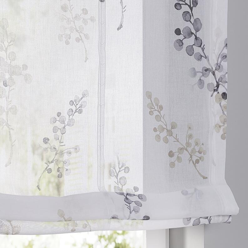 Halbtransparentes Raffrollo Danny Sichtschutz nach Maß