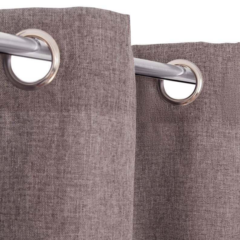 Vorhang Ösenaufhängung Dimout braun