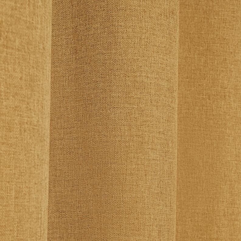 Detail Vorhangstoff Dimout curry gelb