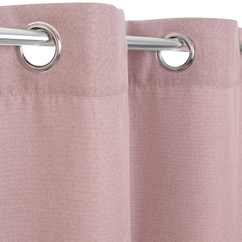 Vorhang Dimout rose Ösenaufhängung