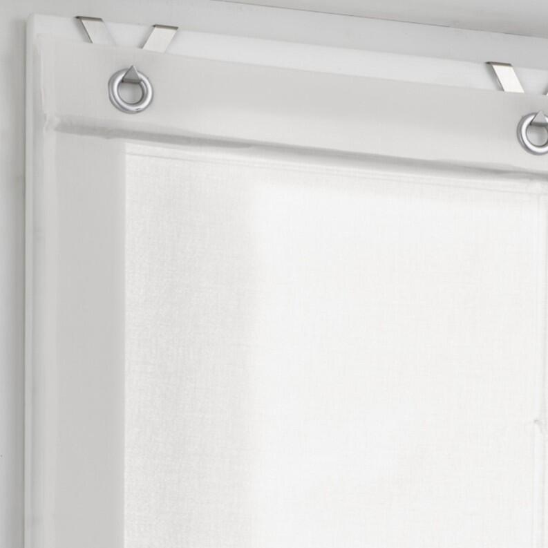 Raffrollo Elly Ösen und Fensterhaken