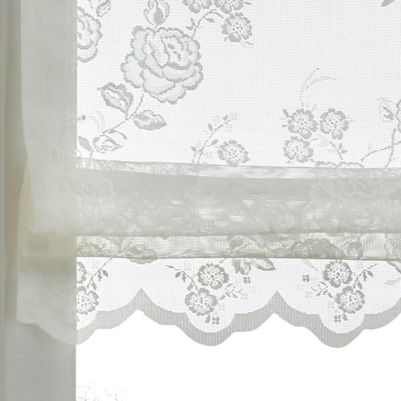 Raffrollo Ösenrollo Florence creme Detailansicht