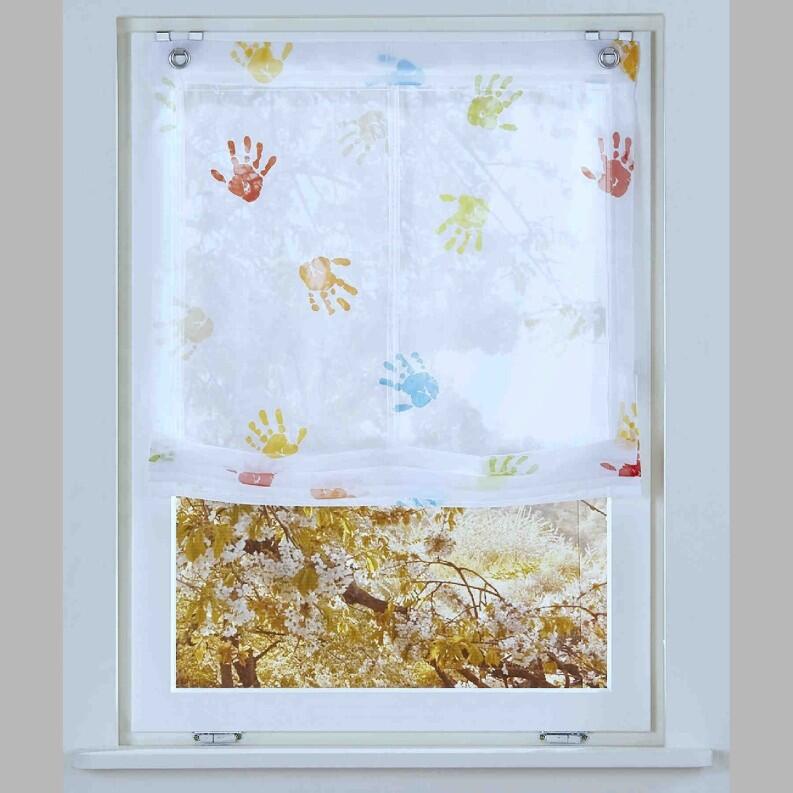 Raffrollo Ösenrollo Kinder Hände 2