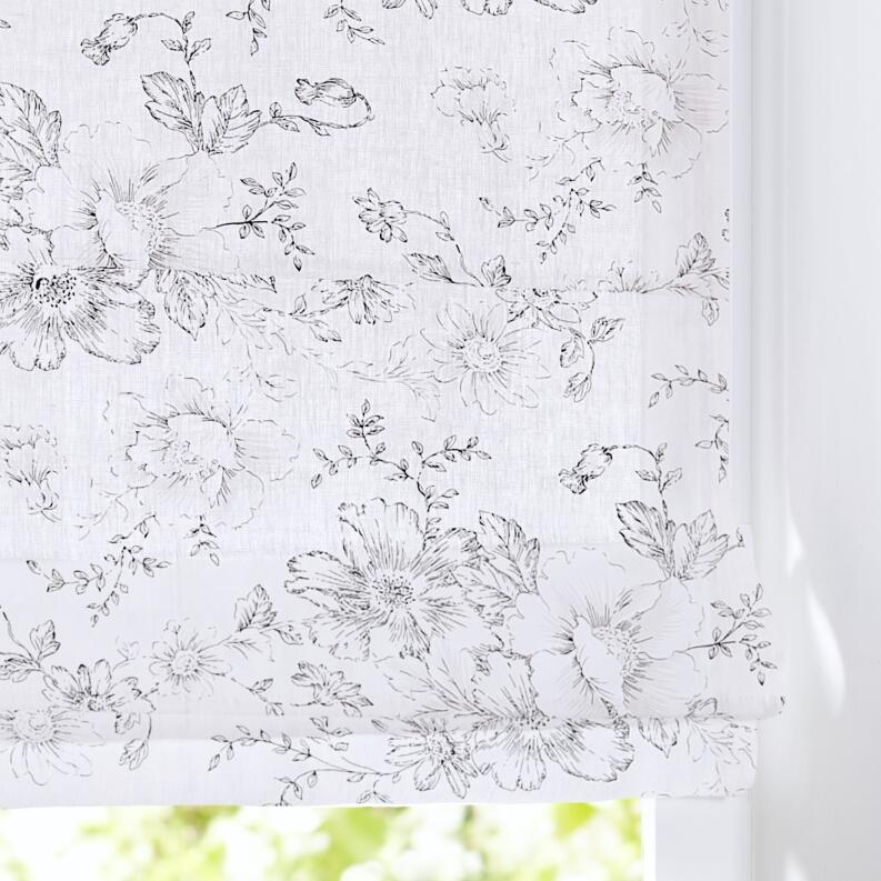 Raffrollo Faltrollo Joy Baumwolle blickdicht