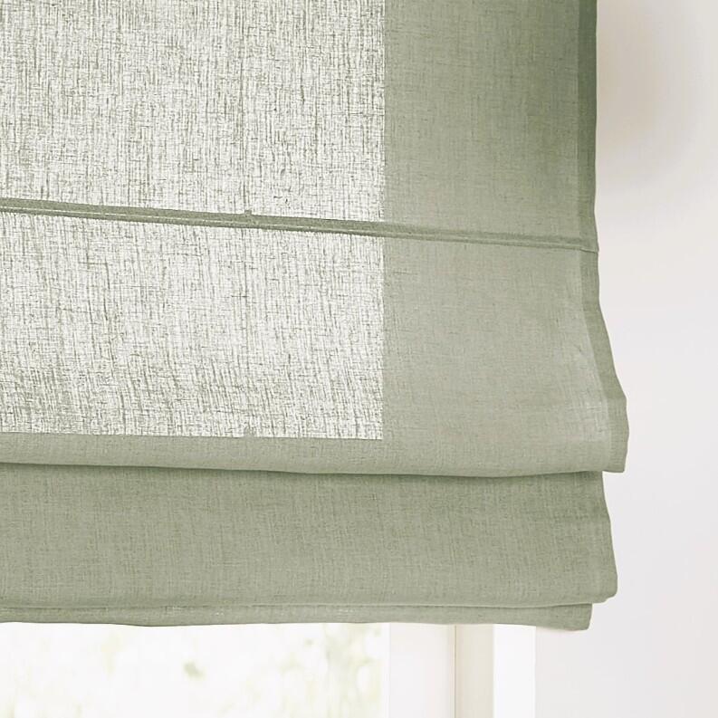 Leinenstoff Metis olivgrün Faltrollo
