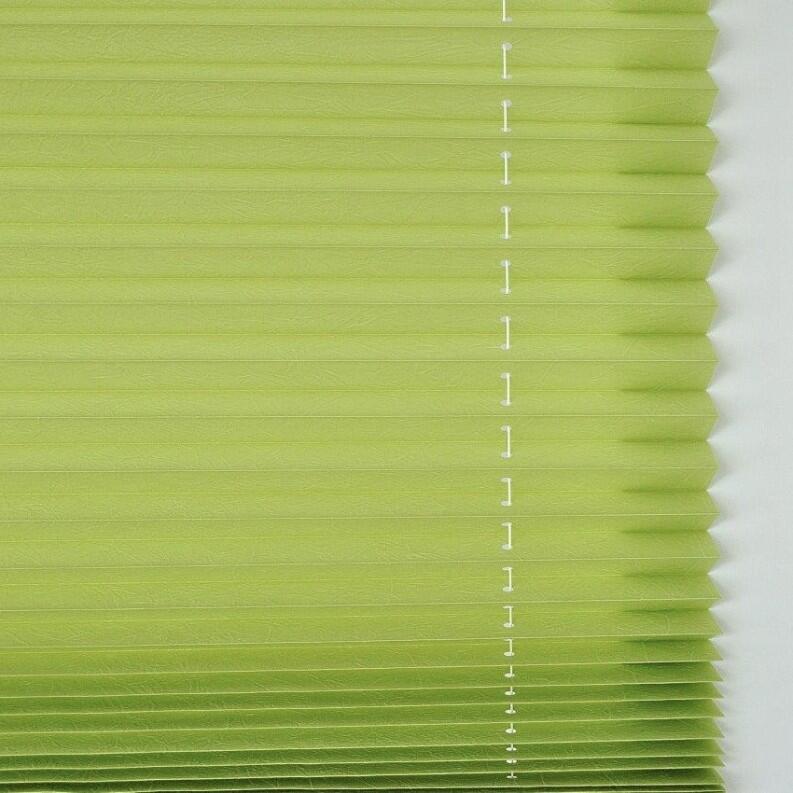 Detailansicht Plissee Ösenrollo Olbia grün