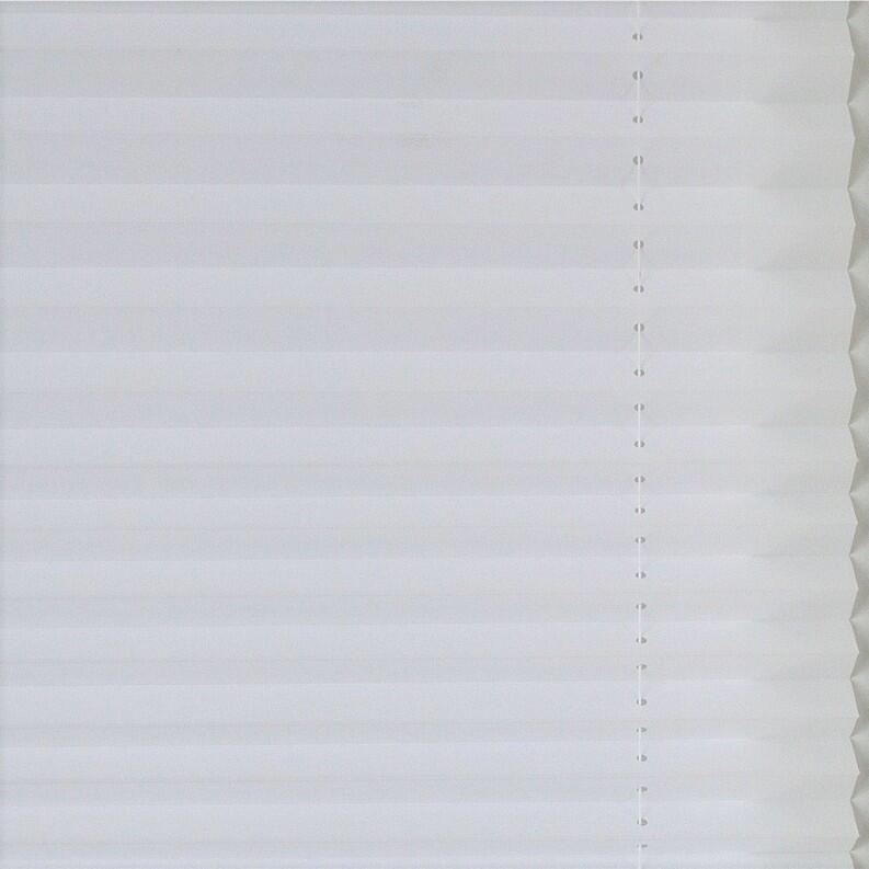 Detailansicht Plissee Ösenrollo Olbia weiss