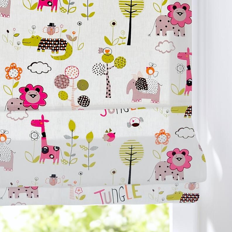 Raffrollo Kinder Baumwolle bedruckt Motiv