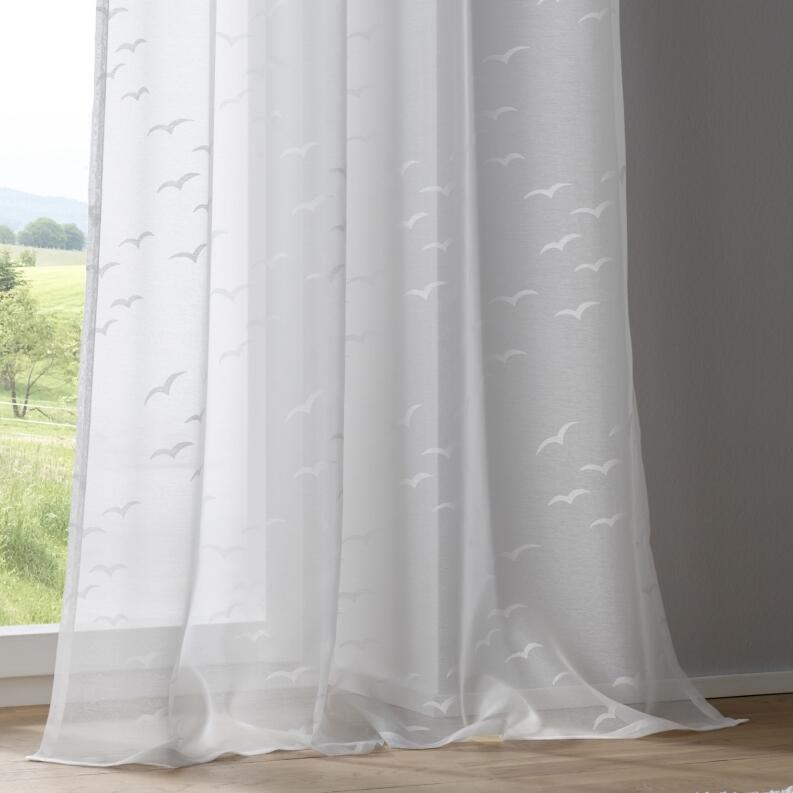 Seabird Vorhang weiss maritim Möwen