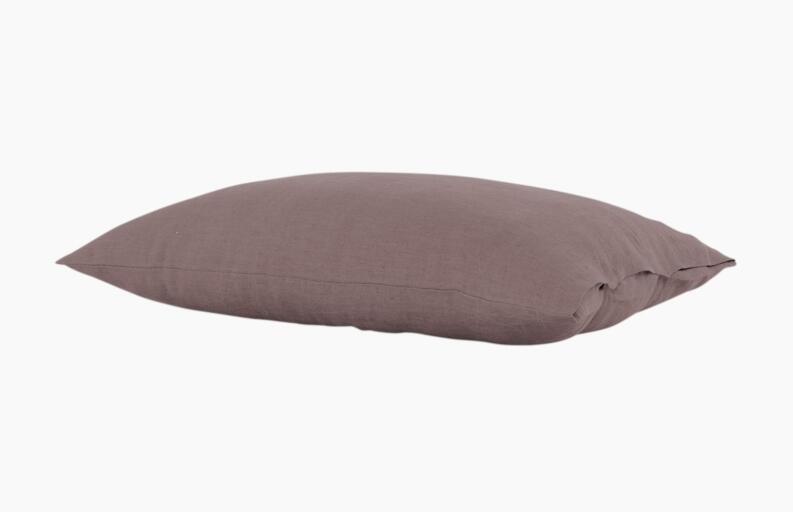 Leinen Oekotex Kopfkissen Kissenbezug karamellbraun